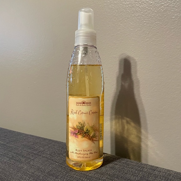 Vintage Bath & Body Works Rich Citrus Cream Body Splash 8oz Lotion 8oz +75% Full - Picture 5 of 5